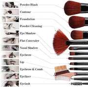 Elegant 12-Piece Makeup Brush Set with Decorative Tricycle Holder – Premium Soft Bristles