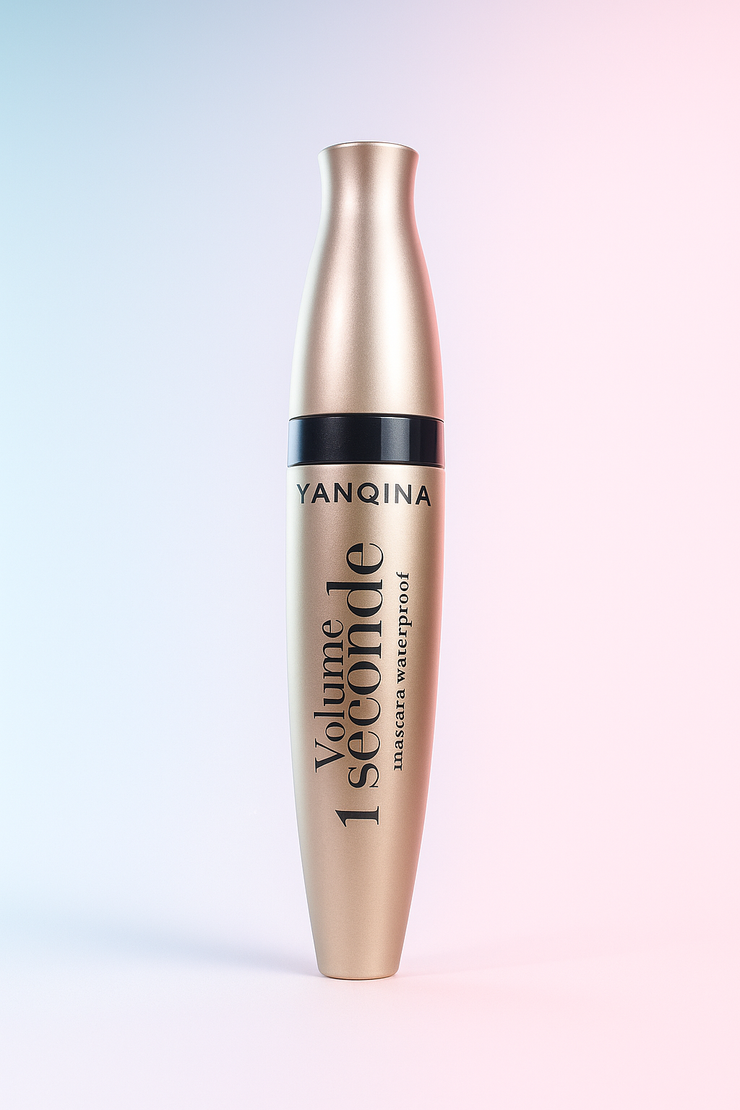 Yanqina Volume 1 Seconde Waterproof Mascara – Instant Lash Lift, Long-Lasting & Smudge-Proof
