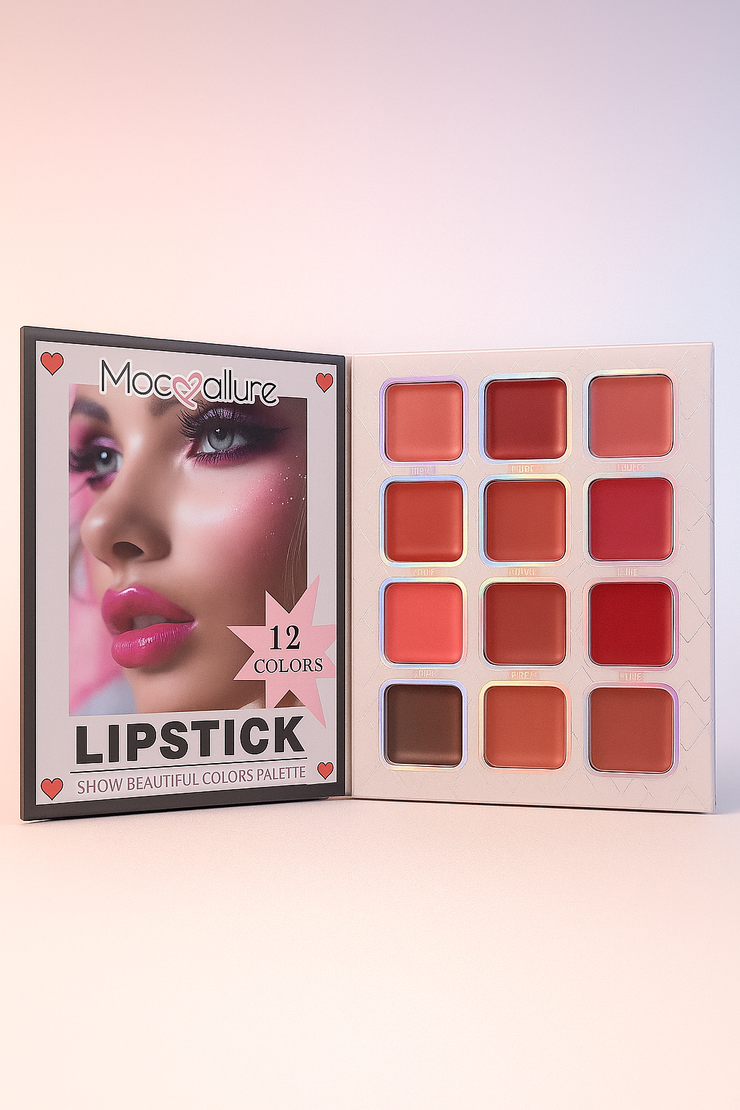 Mocallure Complete Makeup Kit – Eyeshadow, Highlighter, Blusher, Lipstick & Eyebrow Powder