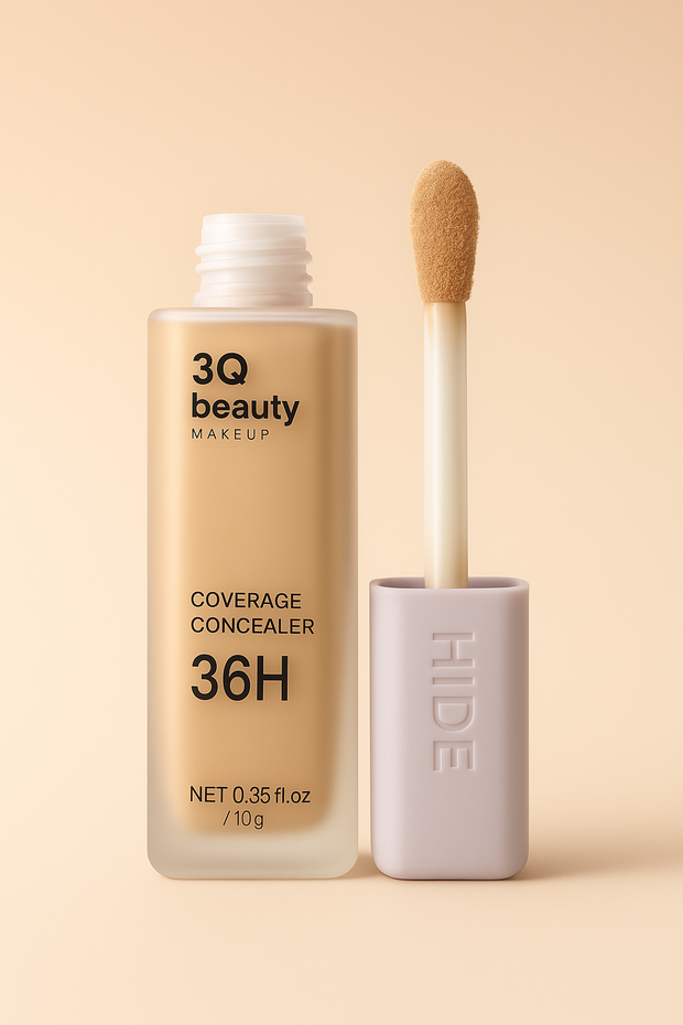 3Q Beauty 36H Full Coverage Concealer – Long-Lasting, Crease-Proof & Smooth Finish