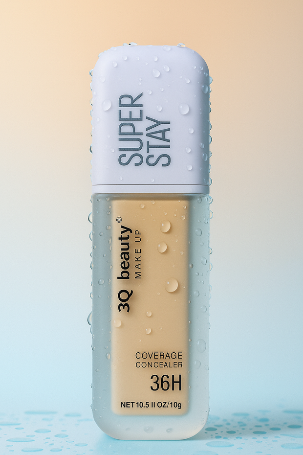 3Q Beauty 36H Full Coverage Concealer – Long-Lasting, Crease-Proof & Smooth Finish