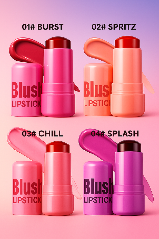 Blush Stick Lip Tinted Cooling Water Jelly Tint Jelly Blush Stick Watercolor Multi-Use Matte Blush Makeup