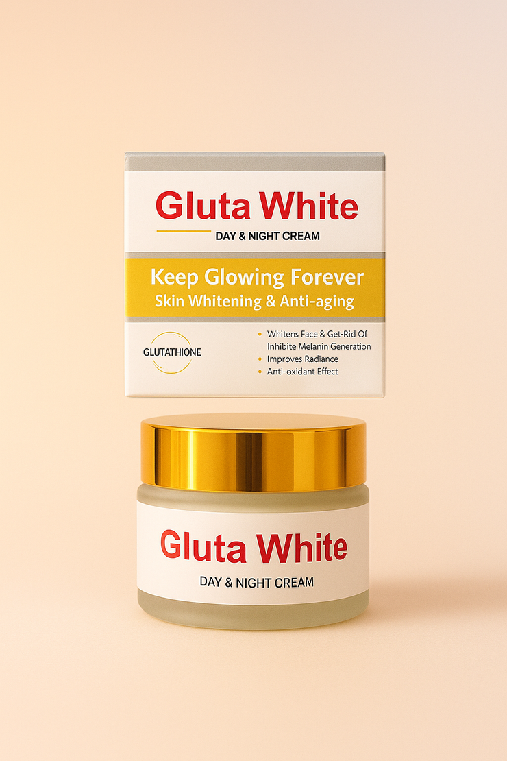 Gluta White Day & Night Cream – Skin Whitening & Anti-Aging (36g)