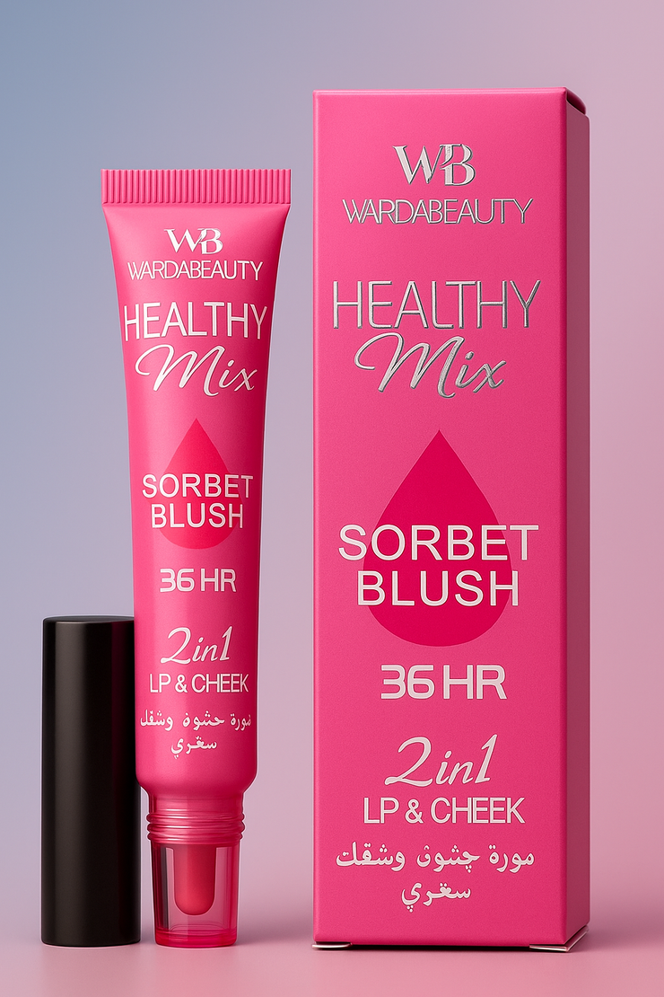 Wardabeauty Healthy Mix Sorbet Blush – 2 in 1 Lip & Cheek Tint (36HR)