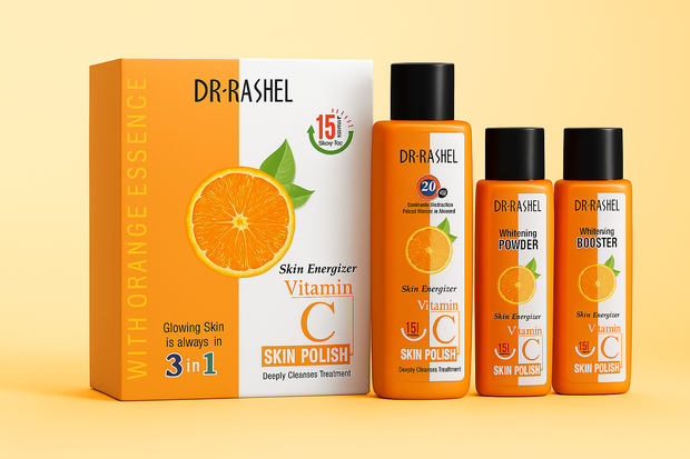 Dr Rashel Vitamin C Skin Polish 3 in 1 – Skin Energizer, Whitening Powder & Booster