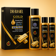 DR RASHEL Gold 3 in 1 Skin Polish Kit – Glowing & Whitening Facial Treatment