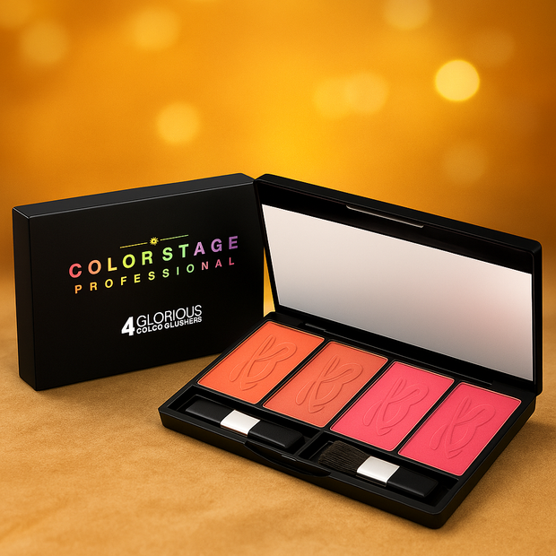 Color Stage Professional Blush Palette – 4 Glorious Shades