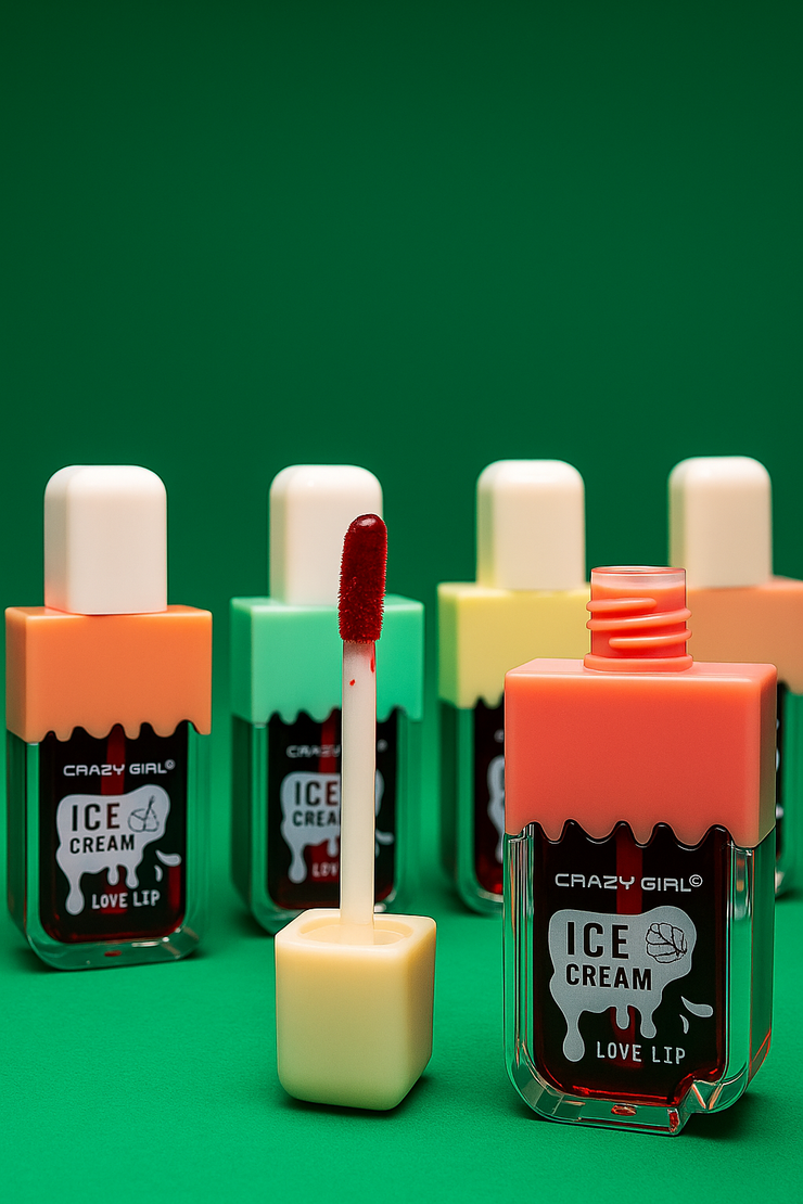 Tint Crazy Girl® Ice Cream Lip Tint – Moisturizing & Long-Lasting Lip Color