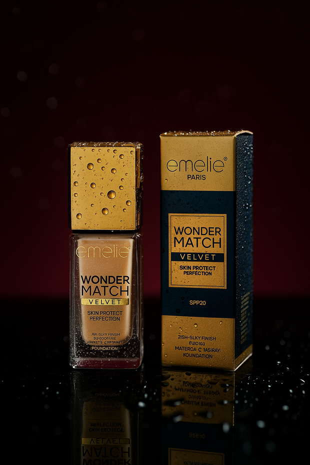 Emelie Paris Wonder Match Velvet Foundation – 35ml (SPF 20)