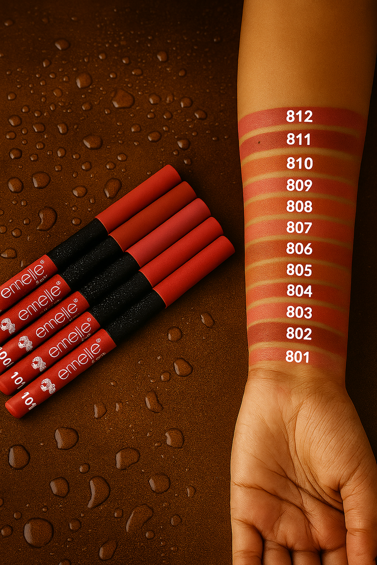 Emelle Paris Super Full Colour Lip Crayons – 12 Shades