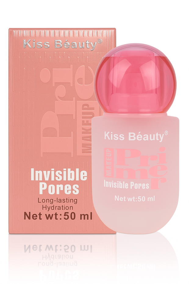Kiss Beauty Invisible Pores Primer – Long-lasting Hydration (50ml)