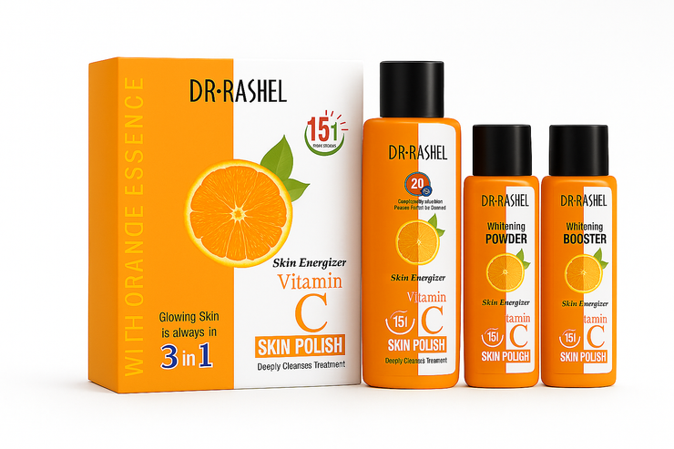 Dr Rashel Vitamin C Skin Polish 3 in 1 – Skin Energizer, Whitening Powder & Booster