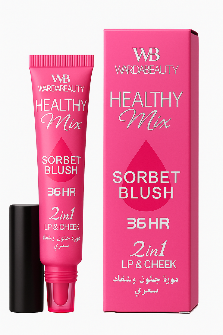 Wardabeauty Healthy Mix Sorbet Blush – 2 in 1 Lip & Cheek Tint (36HR)
