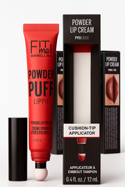 Fit Me! Powder Puff Lippie – Powder Lip Cream with Cushion-Tip Applicator (12ml)
