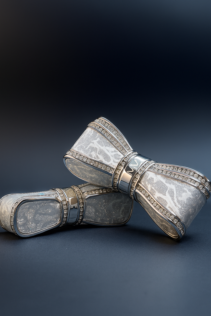 Glam Diamond Matte Lipstick – Rosy Pink in Crystal Case