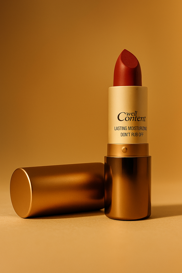 Well Content Long-Lasting Lipstick – Warm Terracotta (Hydrating & Smudge-Proof)