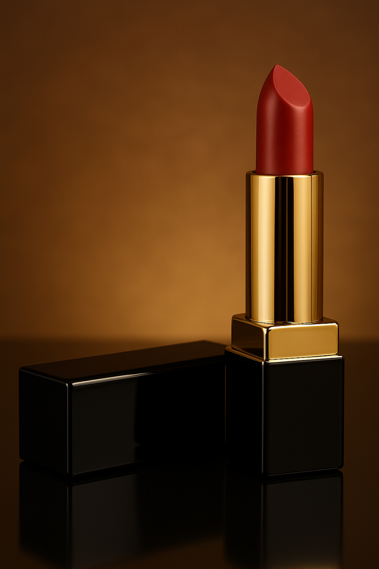 IJ Matte Warm Terracotta Red Lipstick – Creamy, Long-Wearing, Moisturizing