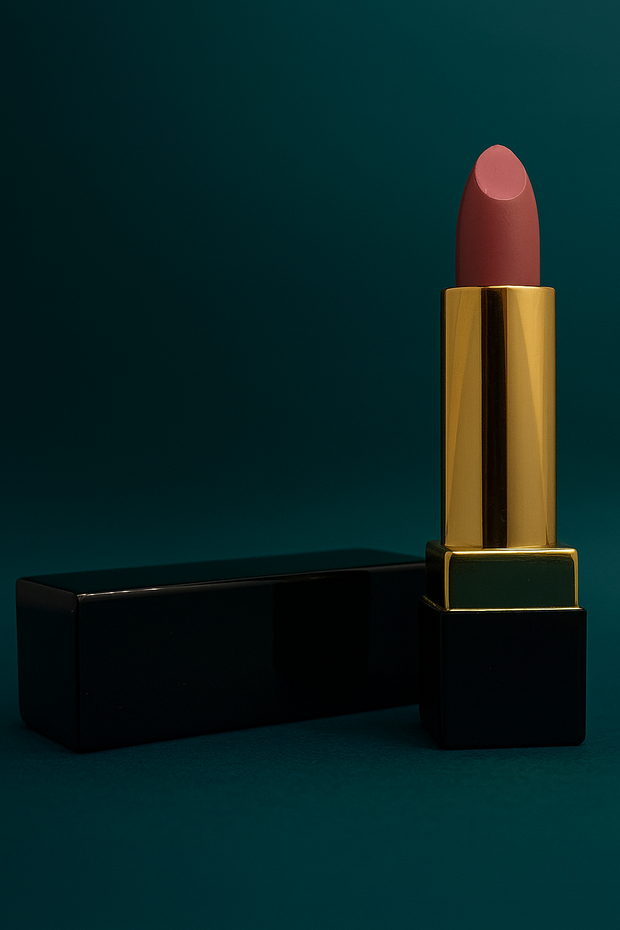 IJ Matte Classic Rose Pink Lipstick – Creamy Hydrating Satin Finish