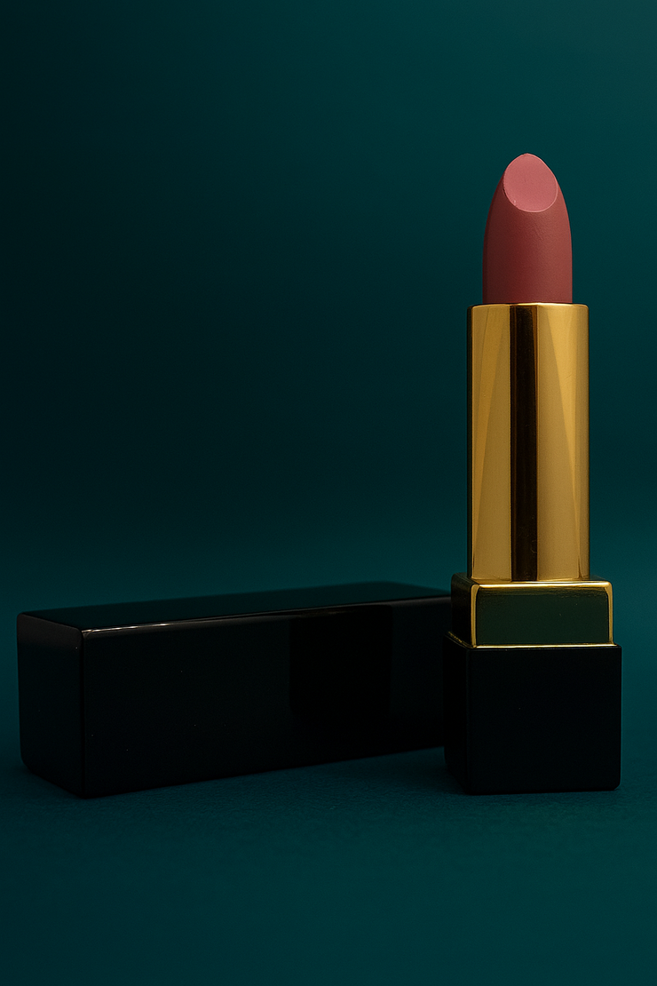 IJ Matte Classic Rose Pink Lipstick – Creamy Hydrating Satin Finish