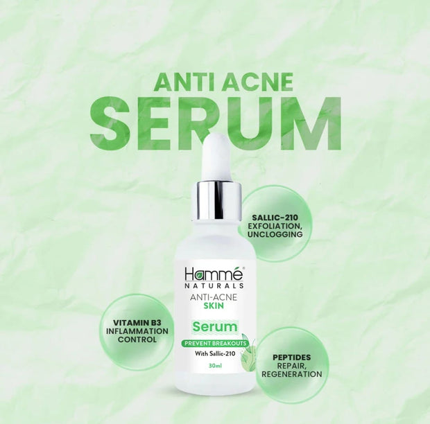 Hammé Naturals Anti-Acne Skin Serum – Prevent Breakouts (30ml)